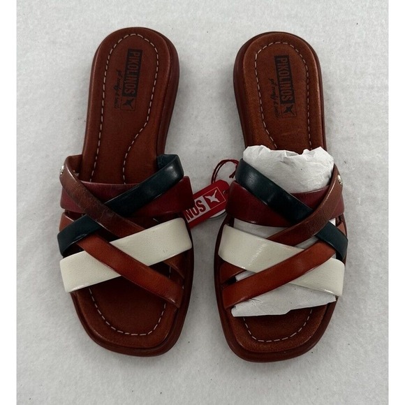 Pikolinos CALELLA Strappy Sandals Women’s Size 37 US 6.5-7 Calfskin Leather​​​ - Picture 3 of 10